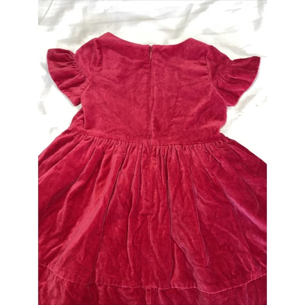 Gymboree Toddler Baby Size 2‎ Red Velvet Party Dress New Without Tags